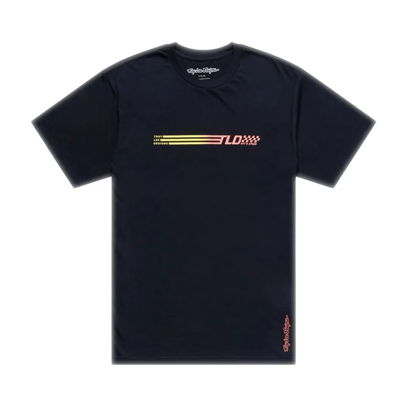 Troy Lee Designs Butter Men's Short Sleeve T-Shirt - Stripe Black