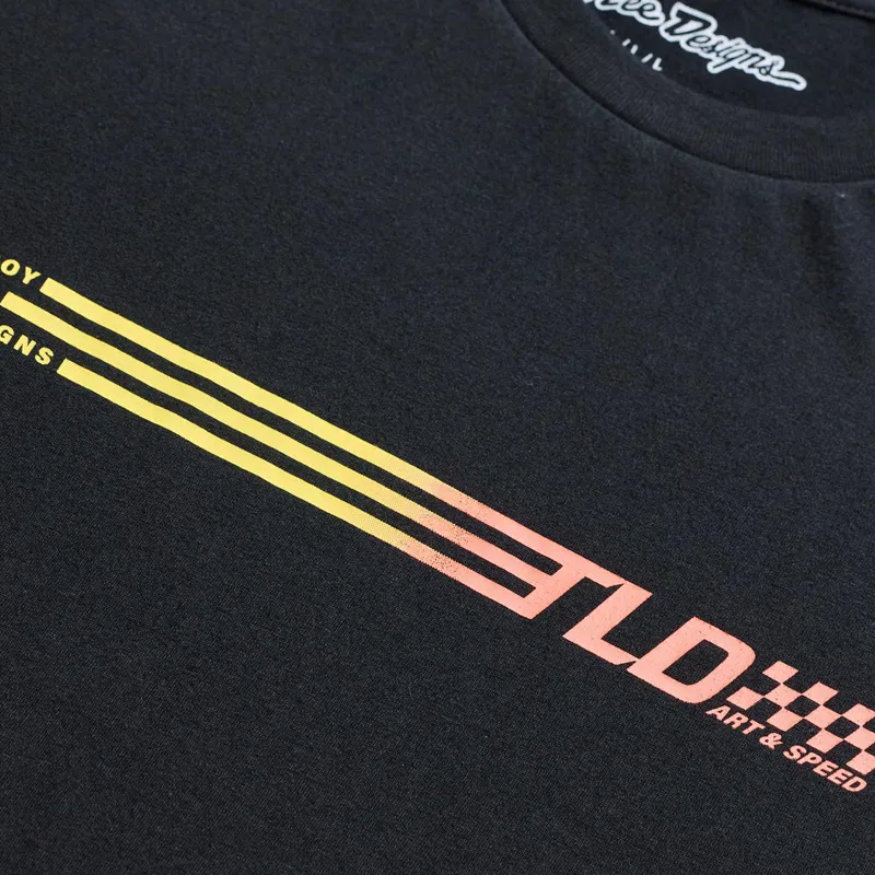 Troy Lee Designs Butter Men's Short Sleeve T-Shirt - Stripe Black-3