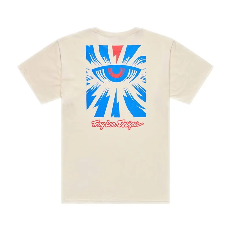 Troy Lee Designs Cyborg Men's Short Sleeve T-Shirt - Vintage White-1