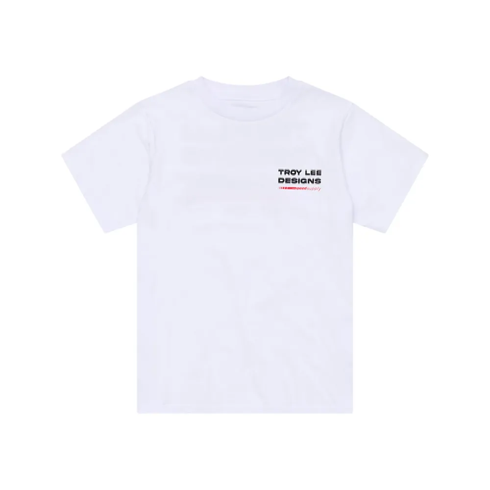 uPRISE Bikes Troy Lee Designs Factory Men's Short Sleeve T-Shirt - White | Price match, 365 day return s, 18-Month Warranty, Finance Available & Free UK Delivery