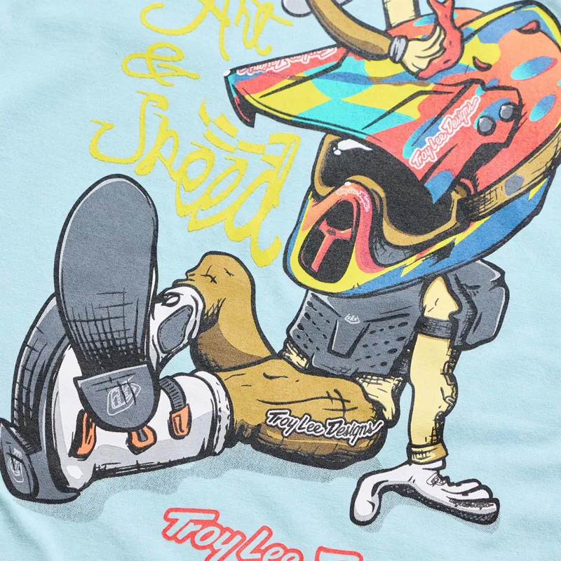 Troy Lee Designs Heritage Youth Short Sleeve T-Shirt - Dawn Blue-5