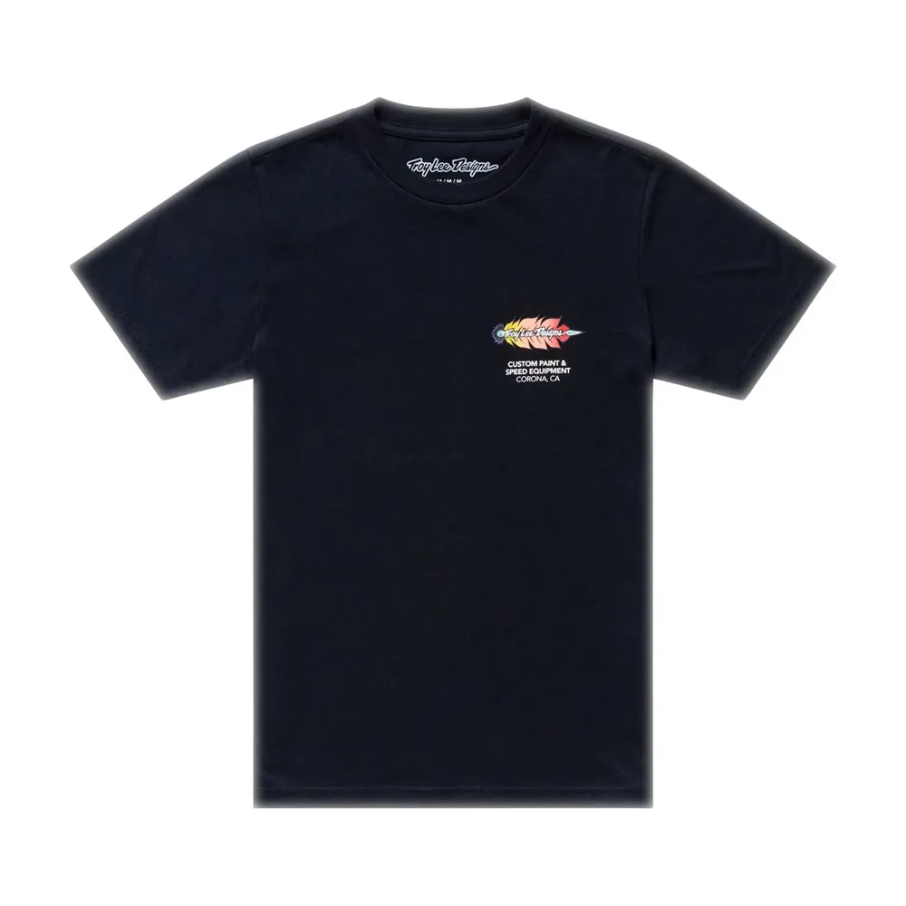 uPRISE Bikes Troy Lee Designs Feathers Youth Short Sleeve T-Shirt - Black | Price match, 365 day returns, 18-Month Warranty, Finance Available & Free UK Delivery