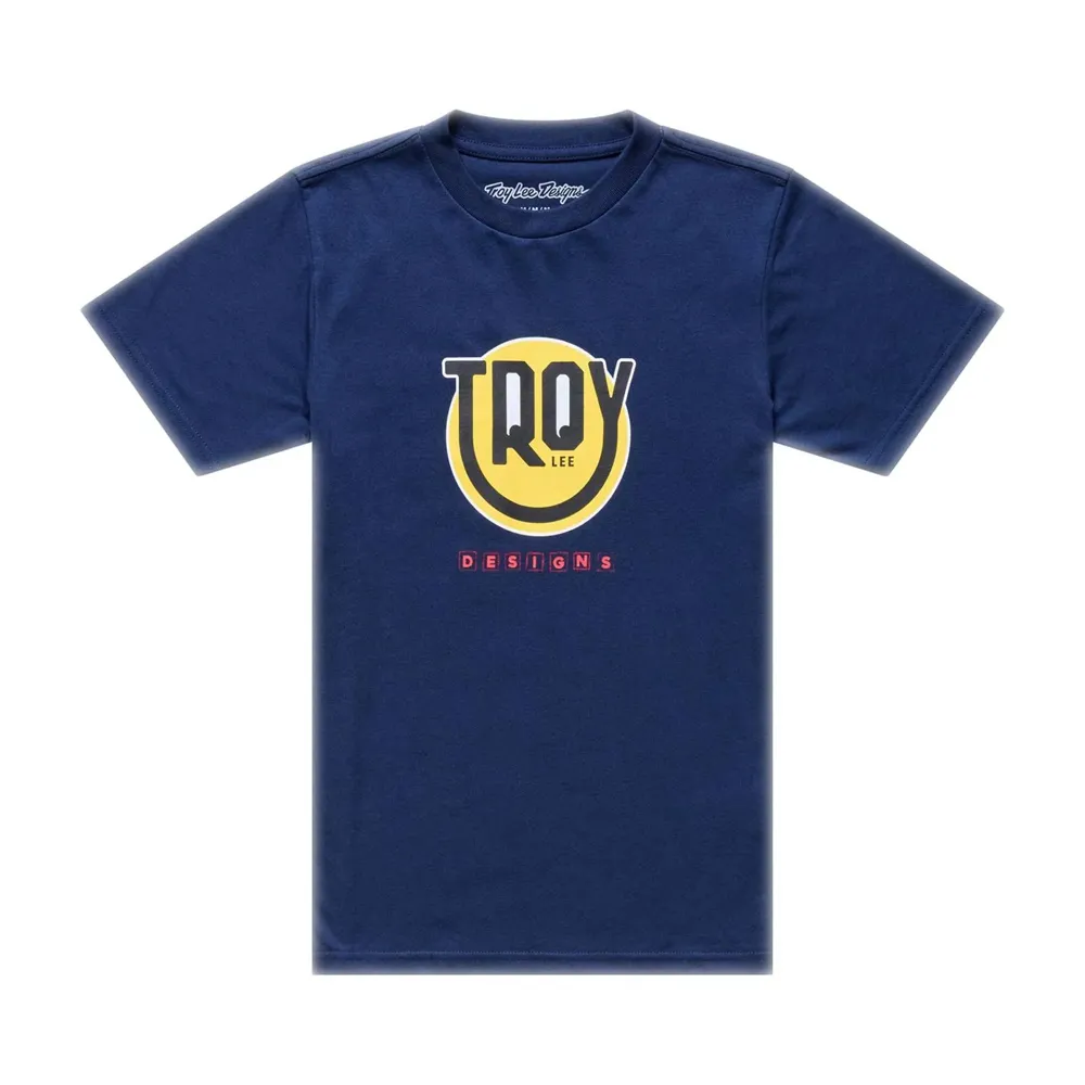 uPRISE Bikes Troy Lee Designs Happy Dayz Youth Short Sleeve T-Shirt - Navy | Price match, 365 day returns, 18-Month Warranty, Finance Available & Free UK Delivery