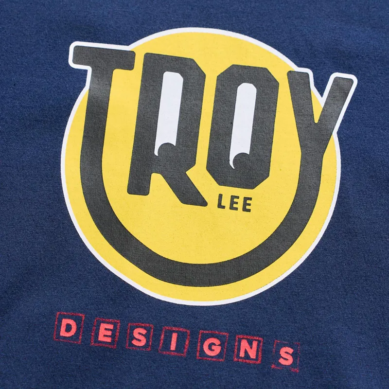 Troy Lee Designs Happy Dayz Youth Short Sleeve T-Shirt - Navy-2