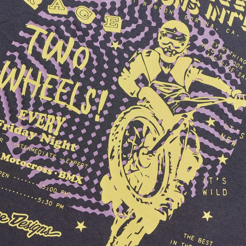 Troy Lee Designs Friday Night Men's Long Sleeve T-Shirt - Carbon-6