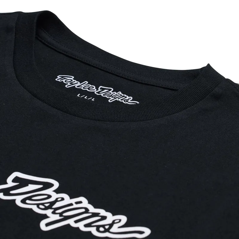 Troy Lee Designs Signature Men's Long Sleeve T-Shirt - Black-3