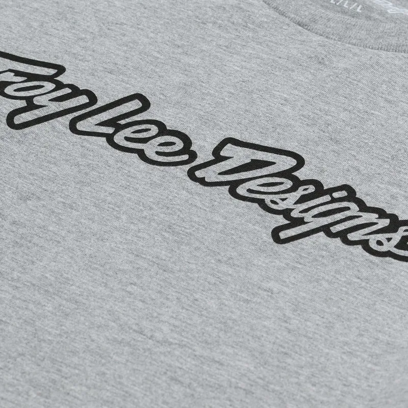 Troy Lee Designs Signature Men's Long Sleeve T-Shirt - Grey Heather-2