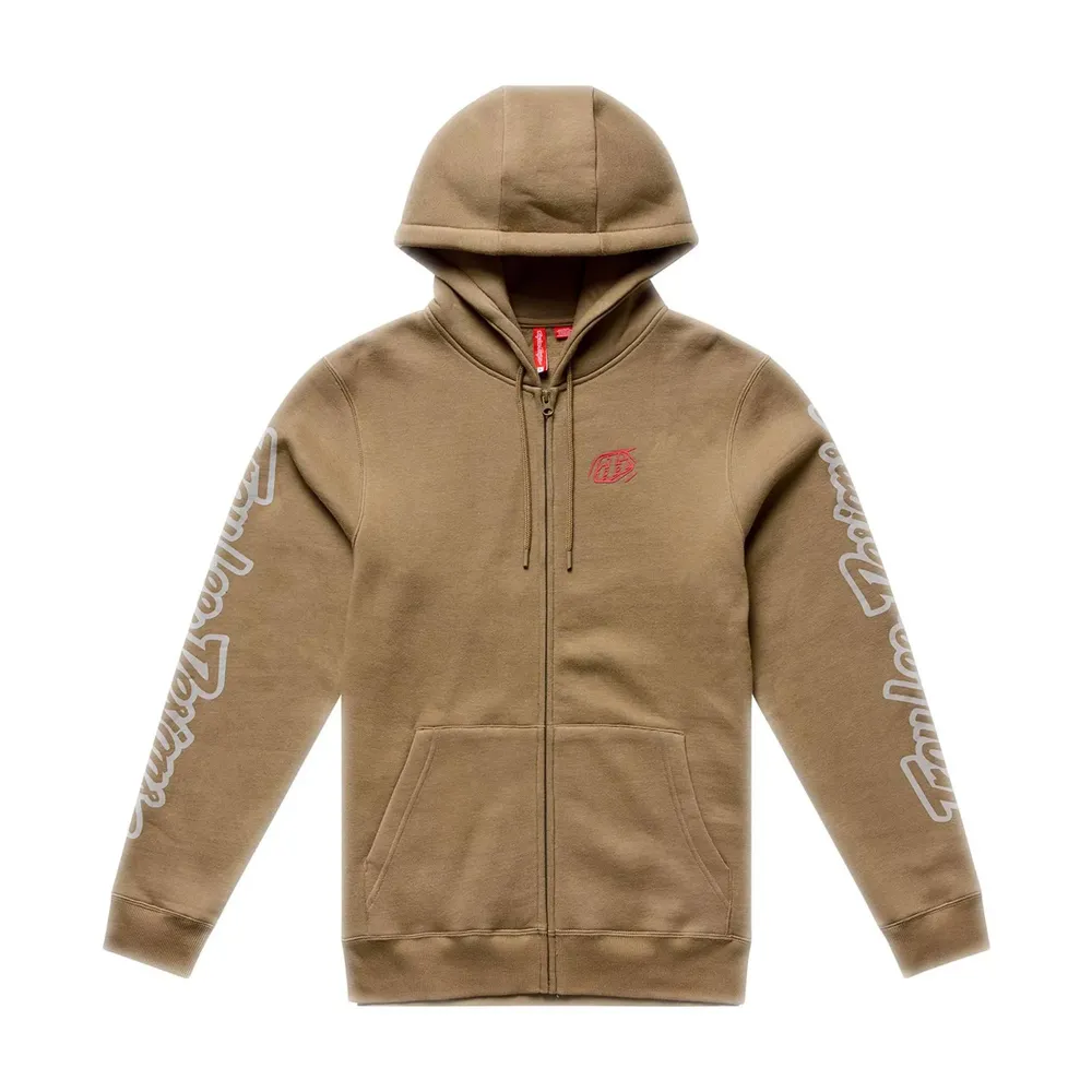 uPRISE Bikes Troy Lee Designs Zip Up Men's Hoodie - Badge Sienna | Price match, 365 day returns, 18-Month Warranty, Finance Available & Free UK Delivery