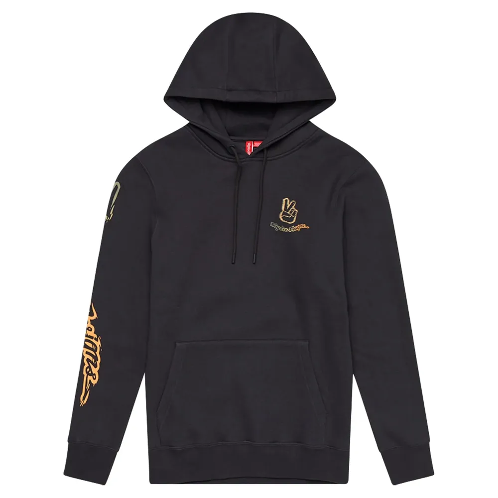 uPRISE Bikes Troy Lee Designs Peace Out Men's Pullover Hoodie - Carbon | Price match, 365 day return s, 18-Month Warranty, Finance Available & Free UK Delivery