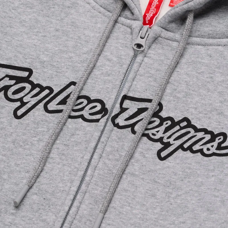Troy Lee Designs Signature Men's Pullover Hoodie - Grey Heather-2