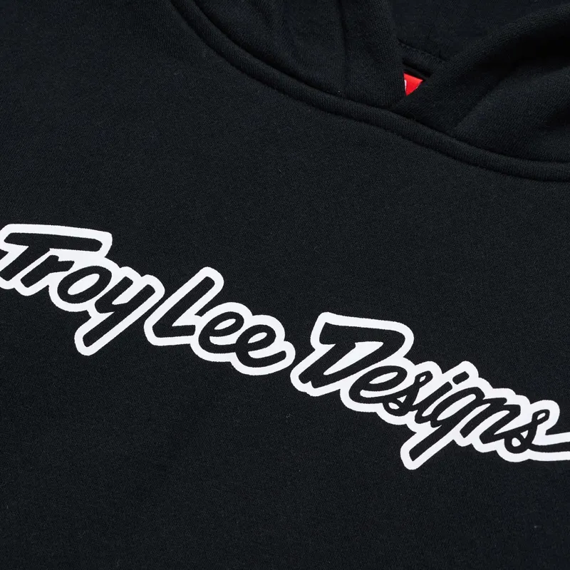 Troy Lee Designs Signature Women's Pullover Hoodie - Black-2