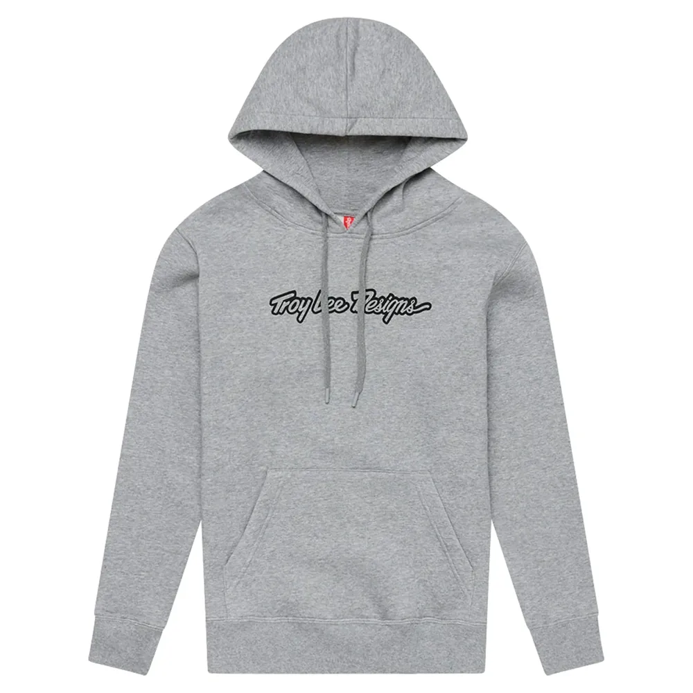 uPRISE Bikes Troy Lee Designs Signature Women's Pullover Hoodie - Grey Heather | Price match, 365 day return s, 18-Month Warranty, Finance Available & Free UK Delivery