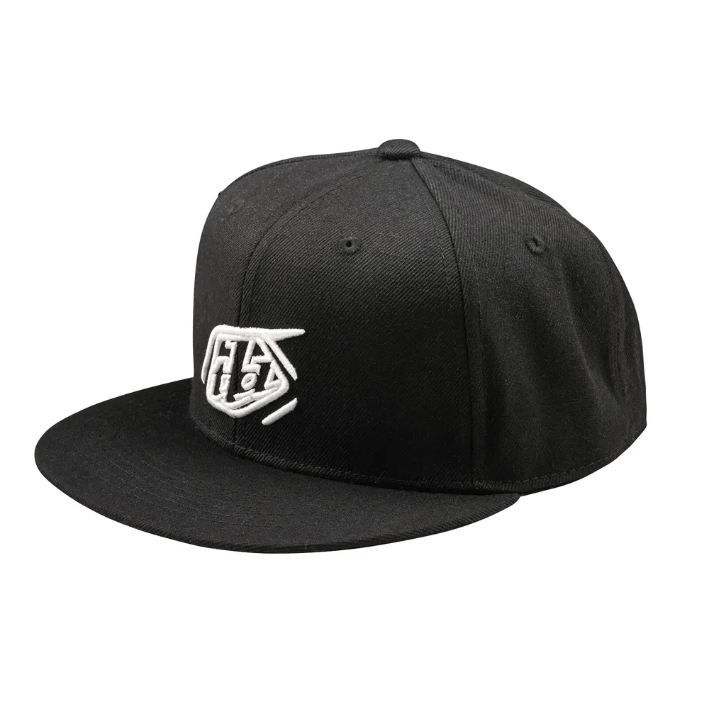 uPRISE Bikes Troy Lee Designs Badge Flat Bill Snapback Cap - Black | Price match, 365 day return s, 18-Month Warranty, Finance Available & Free UK Delivery
