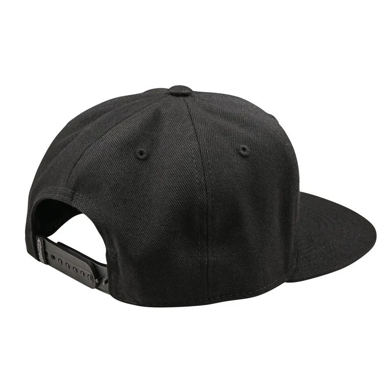 Troy Lee Designs Badge Flat Bill Snapback Cap - Black-1