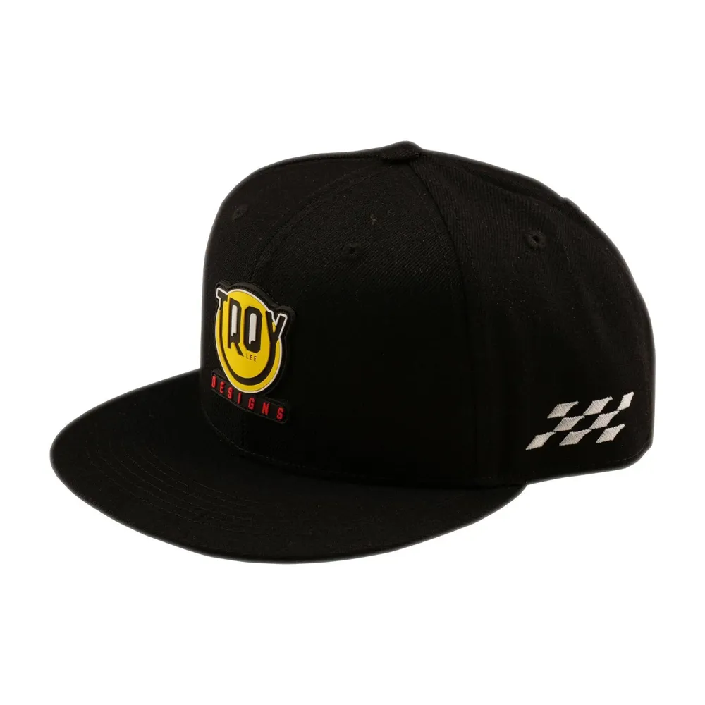 uPRISE Bikes Troy Lee Designs Happy Days Flat Bill Snapback Hat - Black | Price match, 365 day returns, 18-Month Warranty, Finance Available & Free UK Delivery