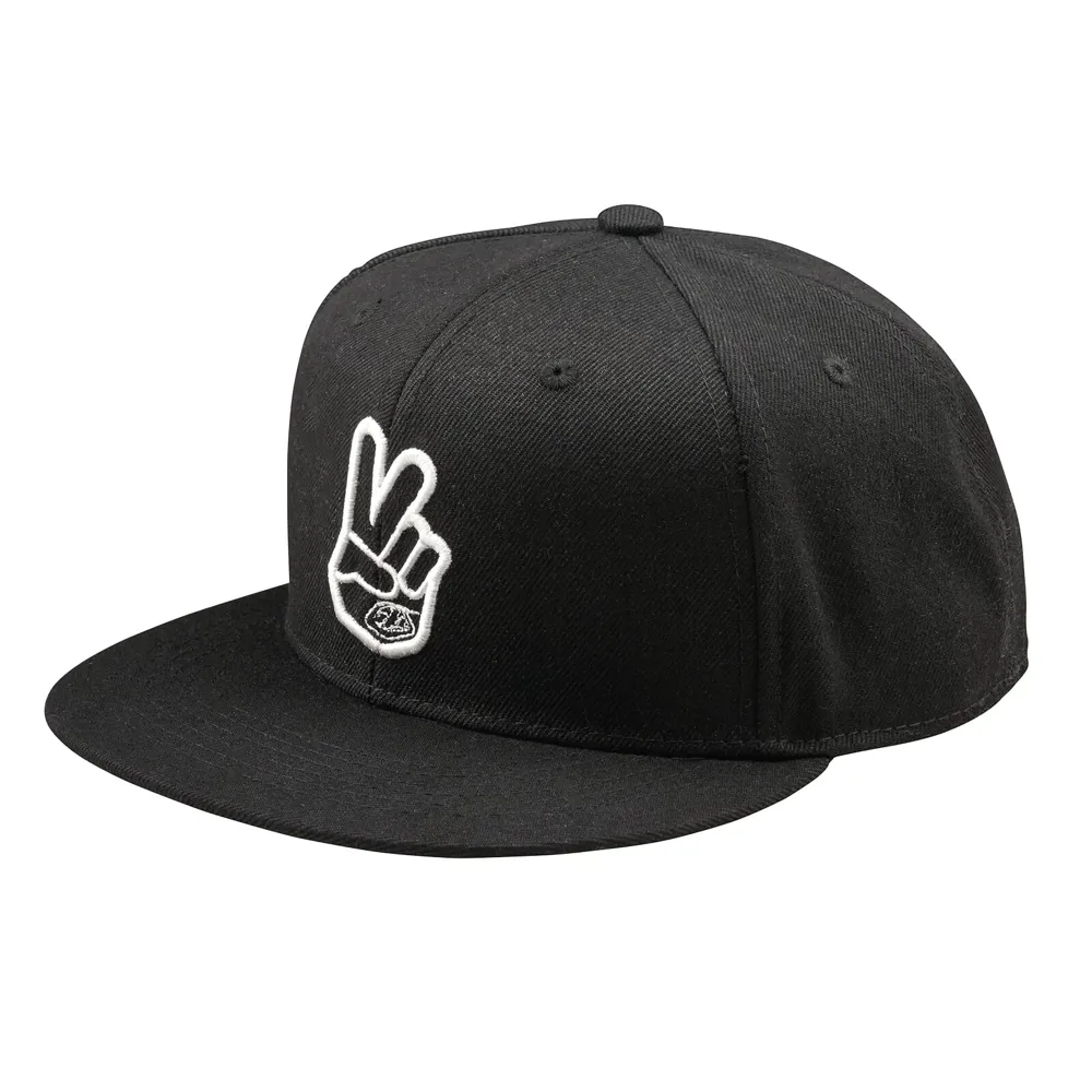uPRISE Bikes Troy Lee Designs Peace Flat Bill Snapback Cap - Black | Price match, 365 day return s, 18-Month Warranty, Finance Available & Free UK Delivery