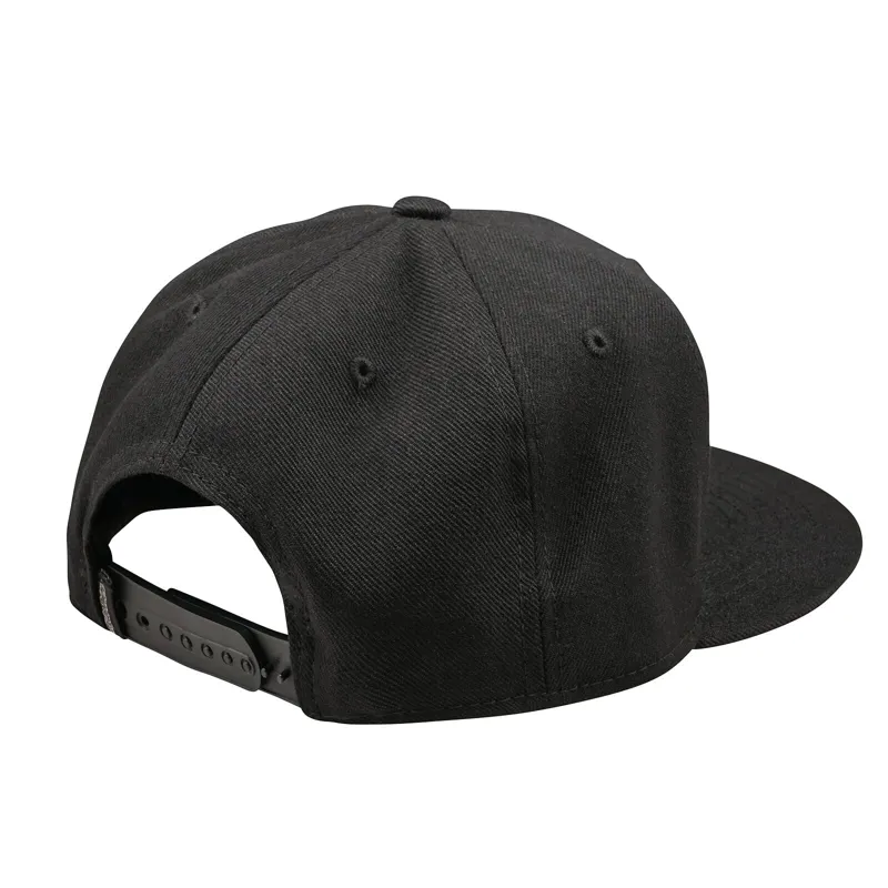 Troy Lee Designs Signature Flat Bill Snapback Cap - Black-1