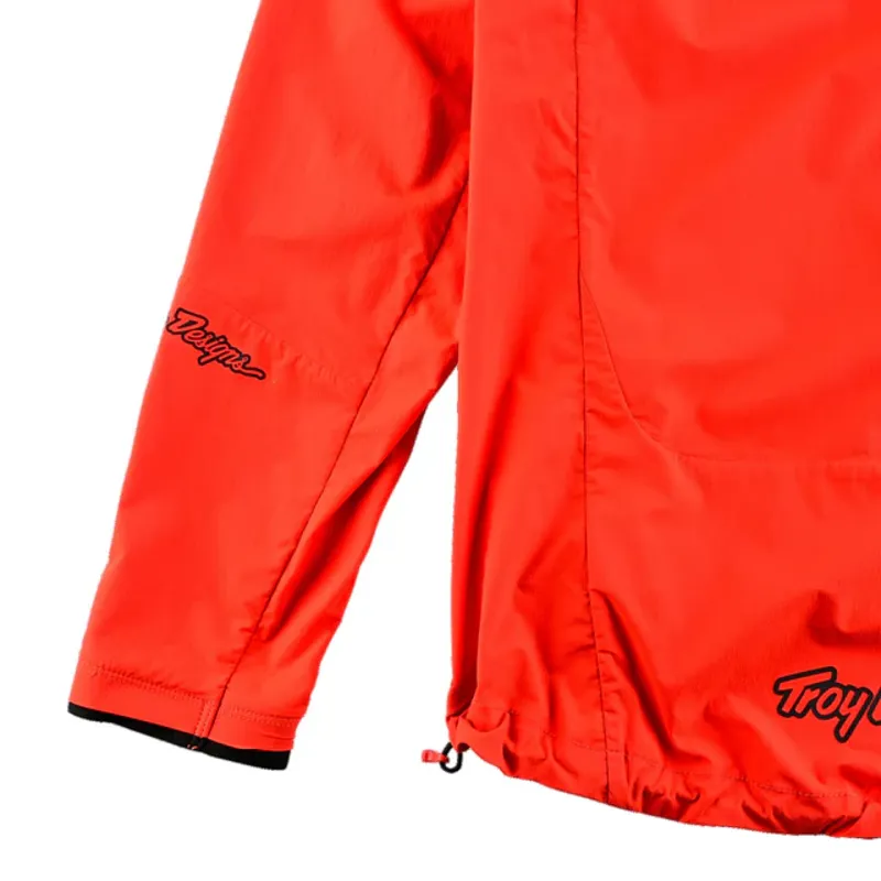 Troy Lee Designs Drift Windbreaker Men's Jacket - Mono Fire Orange-3