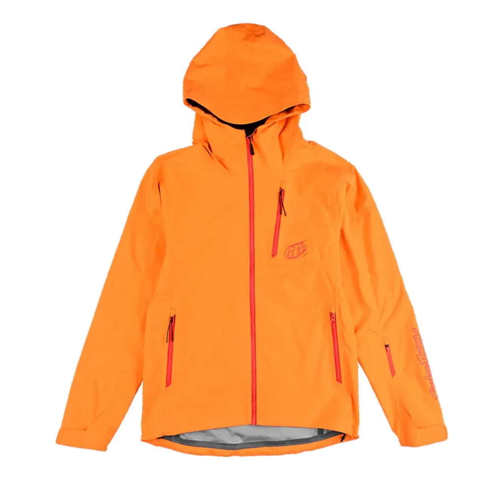 uPRISE Bikes Troy Lee Designs Resist Waterproof Men's Jacket - Mono Mandarin | Price match, 365 day return s, 18-Month Warranty, Finance Available & Free UK Delivery
