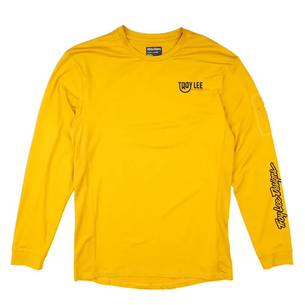 uPRISE Bikes Troy Lee Designs Eyez Ruckus Ride Youth Long Sleeve Jersey - Safron | Price match, 365 day return s, 18-Month Warranty, Finance Available & Free UK Delivery