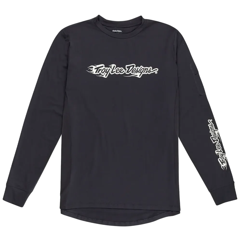 uPRISE Bikes Troy Lee Designs Burn Out Ruckus Ride Youth Long Sleeve Jersey - Carbon | Price match, 365 day return s, 18-Month Warranty, Finance Available & Free UK Delivery