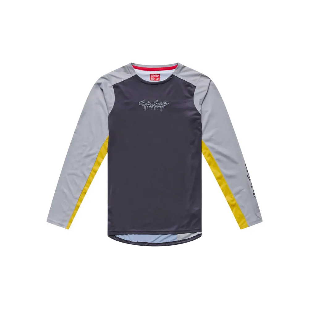 uPRISE Bikes Troy Lee Designs Troy Lee Skyline Pro Descend Men's Long Sleeve Jersey - Carbon | Price match, 365 day returns, 18-Month Warranty, Finance Available & Free UK Delivery