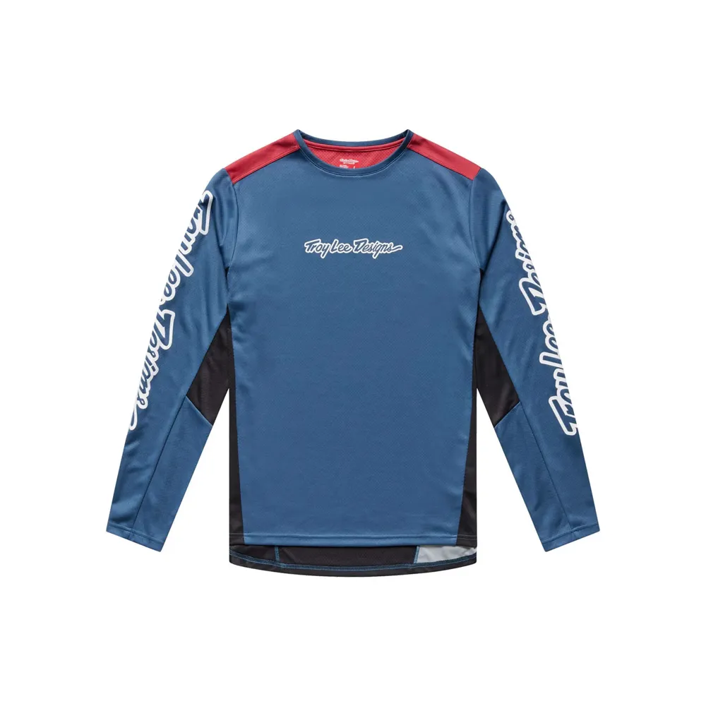 uPRISE Bikes Troy Lee Designs Troy Lee Stage Signature Men's Long Sleeve Jersey - TLD Slate | Price match, 365 day returns, 18-Month Warranty, Finance Available & Free UK Delivery