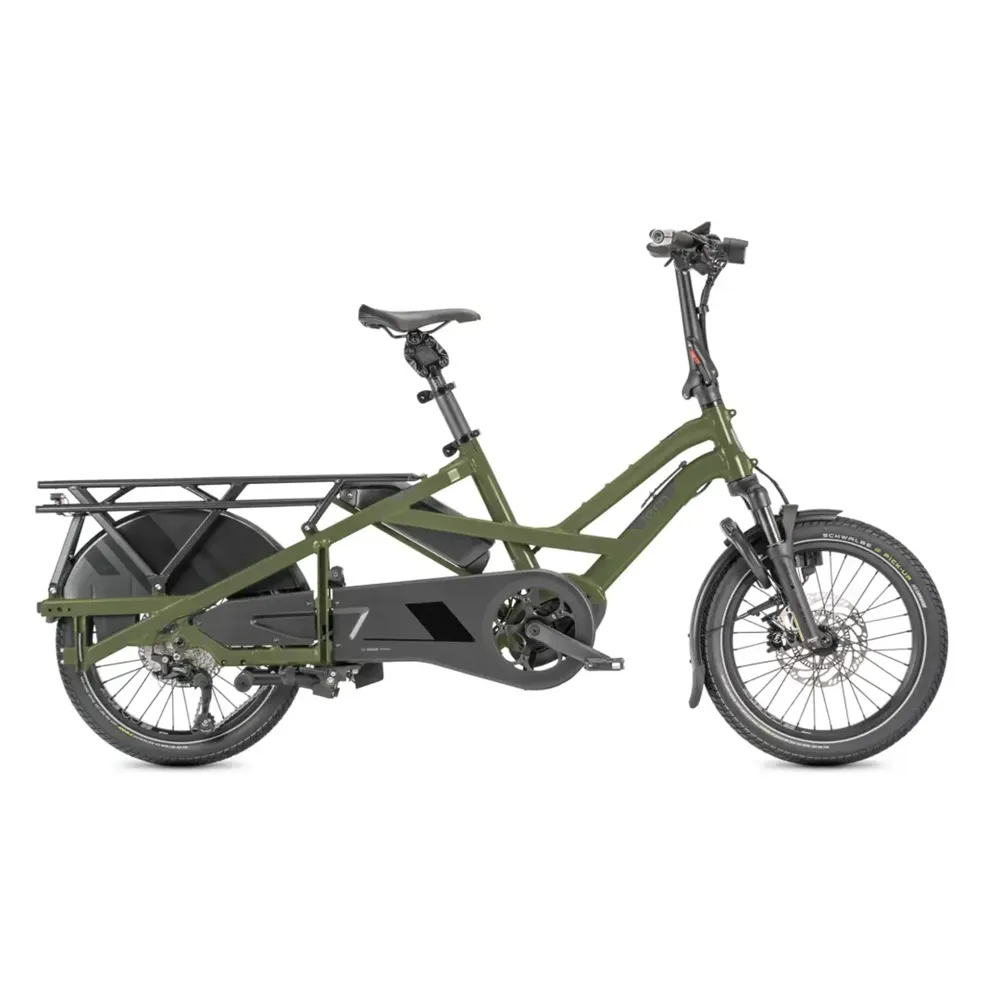 uPRISE Bikes Tern GSD S10 2026 Electric Cargo Bike - Olive Green/Dark Grey | Price match, 365 day returns, 18-Month Warranty, Finance Available & Free UK Delivery