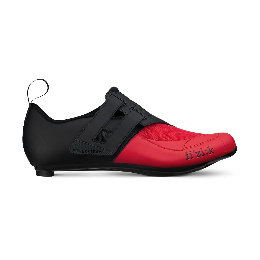 uPRISE Bikes Fizik R4 Transiro Triathlon Shoes - Black/Red | Price match, 365 day return s, 18-Month Warranty, Finance Available & Free UK Delivery