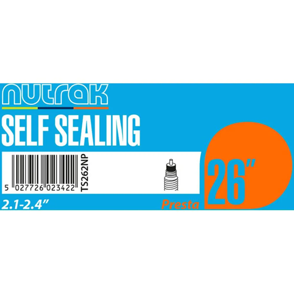 uPRISE Bikes Nutrak Self Sealing Inner Tube - 26 x 2.1 - 2.4 inch - Presta | Price match, 365 day returns, 18-Month Warranty, Finance Available & Free UK Delivery