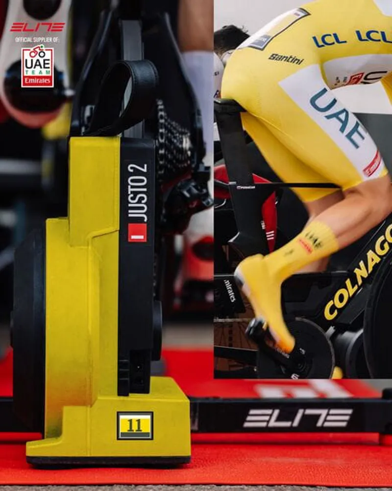 Elite Justo2 Direct Drive FE-C Mag Turbo Trainer - LTD Edition Yellow/Black-1