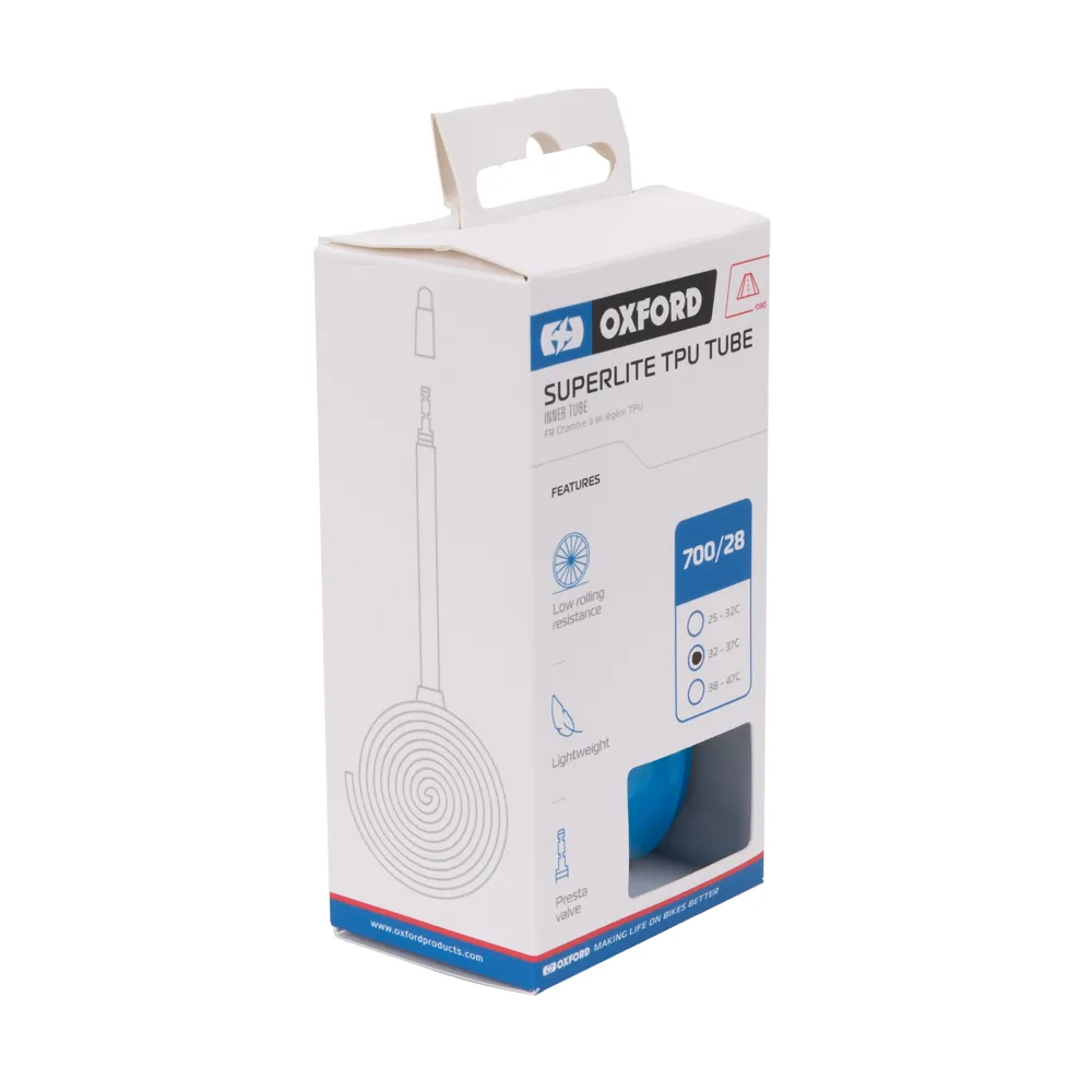 uPRISE Bikes Oxford SuperLite TPU Presta Valve Inner Tube - 700 x 38-47c | Price match, 365 day return s, 18-Month Warranty, Finance Available & Free UK Delivery