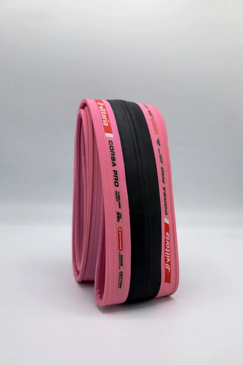 Vittoria Corsa Pro Tubeless-Ready Road Bike Tyre - Pink Edition-2