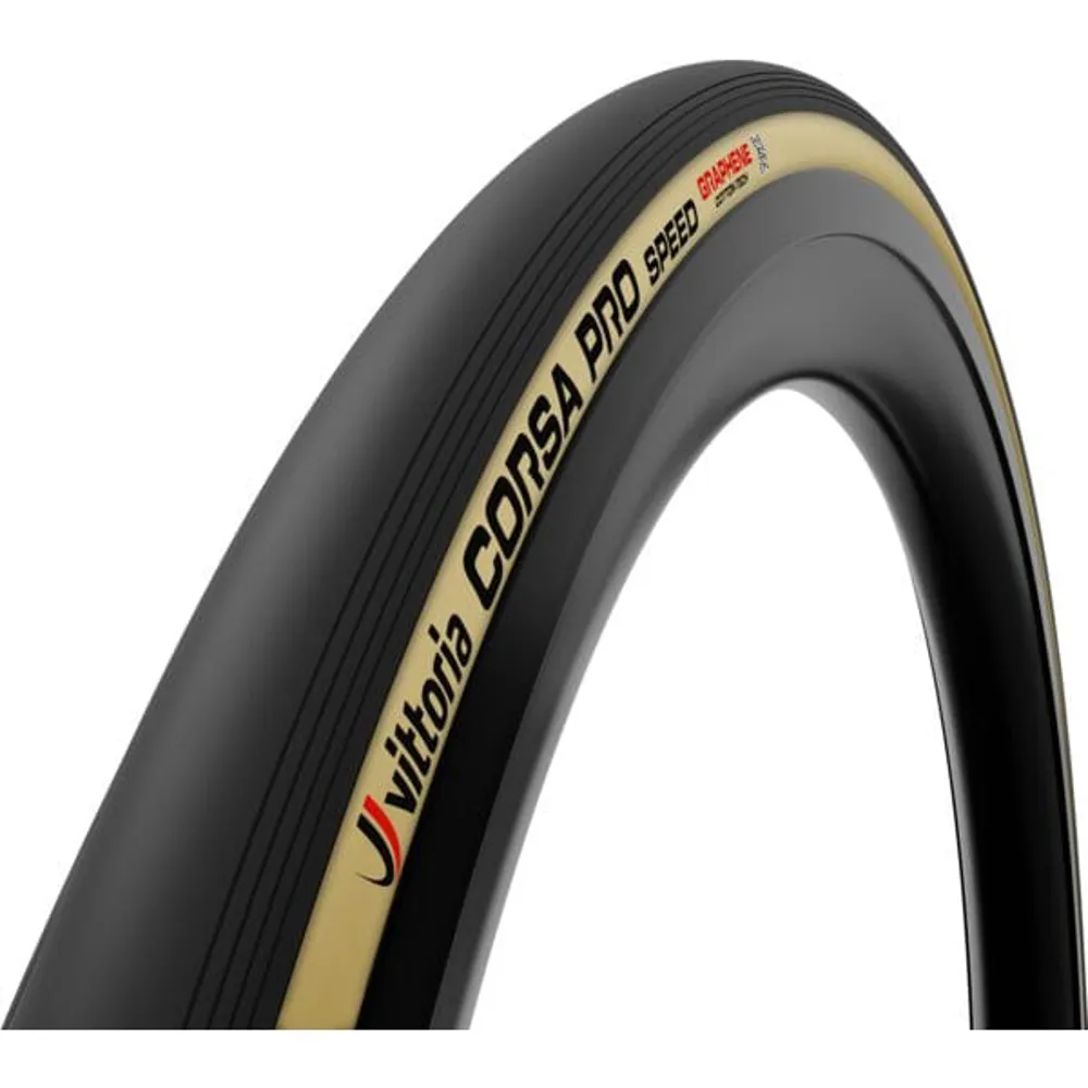 uPRISE Bikes Vittoria Corsa Pro Speed TLR 700c Road Tyre - Black/Tan | Price match, 365 day return s, 18-Month Warranty, Finance Available & Free UK Delivery