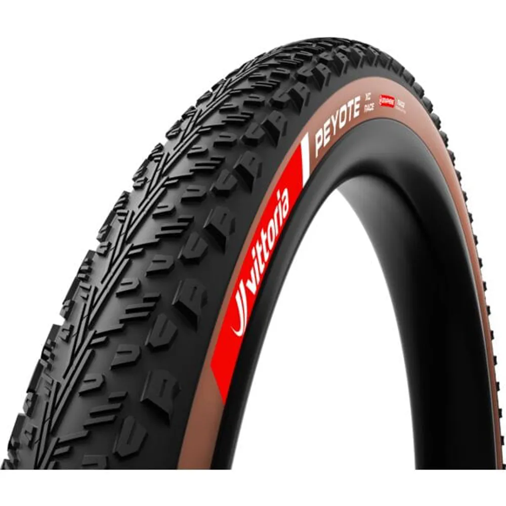 uPRISE Bikes Vittoria Peyote Race XC G2.0 29er MTB Tyre - Tan/Black | Price match, 365 day return s, 18-Month Warranty, Finance Available & Free UK Delivery