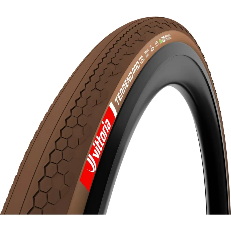 Vittoria Terreno Pro T10 Hardpack 700c Gravel Race Tubeless Ready Tyre - Brown