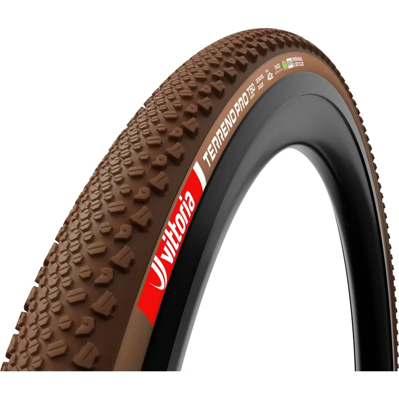Vittoria Terreno Pro T50 Mixed 700c Gravel Race Tubeless Ready Tyre - Brown