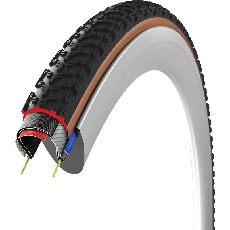Vittoria Terreno T70 Coarse Loose 700c Gravel Endurance Full G2.0 Tubeless Ready Tyre - Brown-2