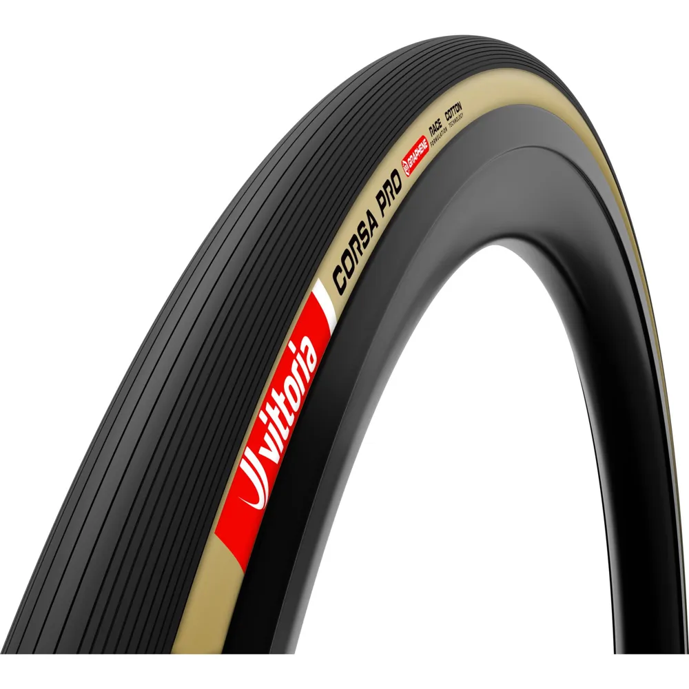 uPRISE Bikes Vittoria Corsa Pro G2.0 700c Clincher Road Tyre - Black/Tan | Price match, 365 day return s, 18-Month Warranty, Finance Available & Free UK Delivery