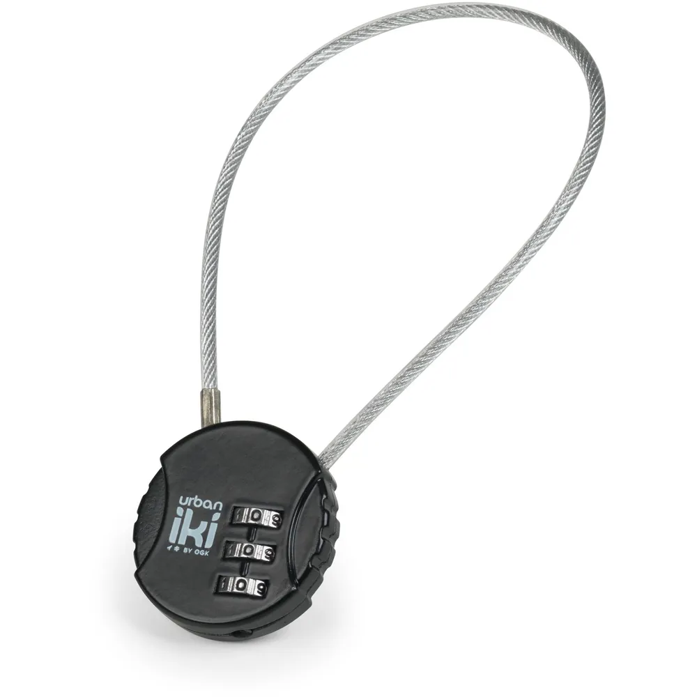uPRISE Bikes Urban Iki Theft Protection Front Seat Wirelock - Black/Silver | Price match, 365 day return s, 18-Month Warranty, Finance Available & Free UK Delivery
