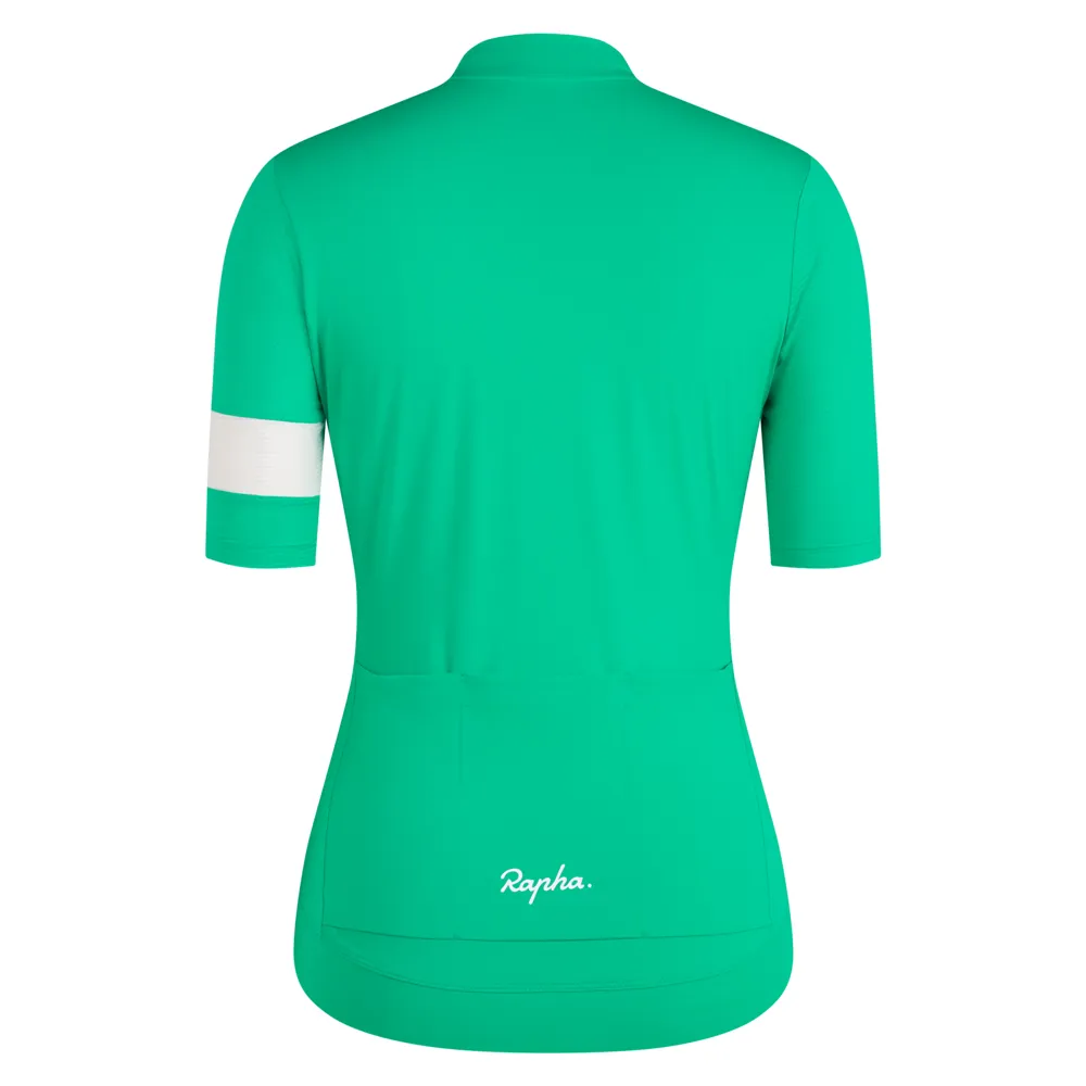 uPRISE Bikes Rapha Core Lightweight Women's Short Sleeve Jersey - Fresh Green/White | Price match, 365 day returns, 18-Month Warranty, Finance Available & Free UK Delivery