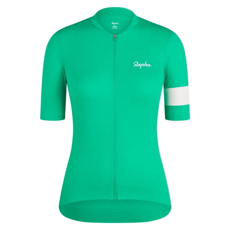 Rapha Core Lightweight Women's Short Sleeve Jersey - Fresh Green/White