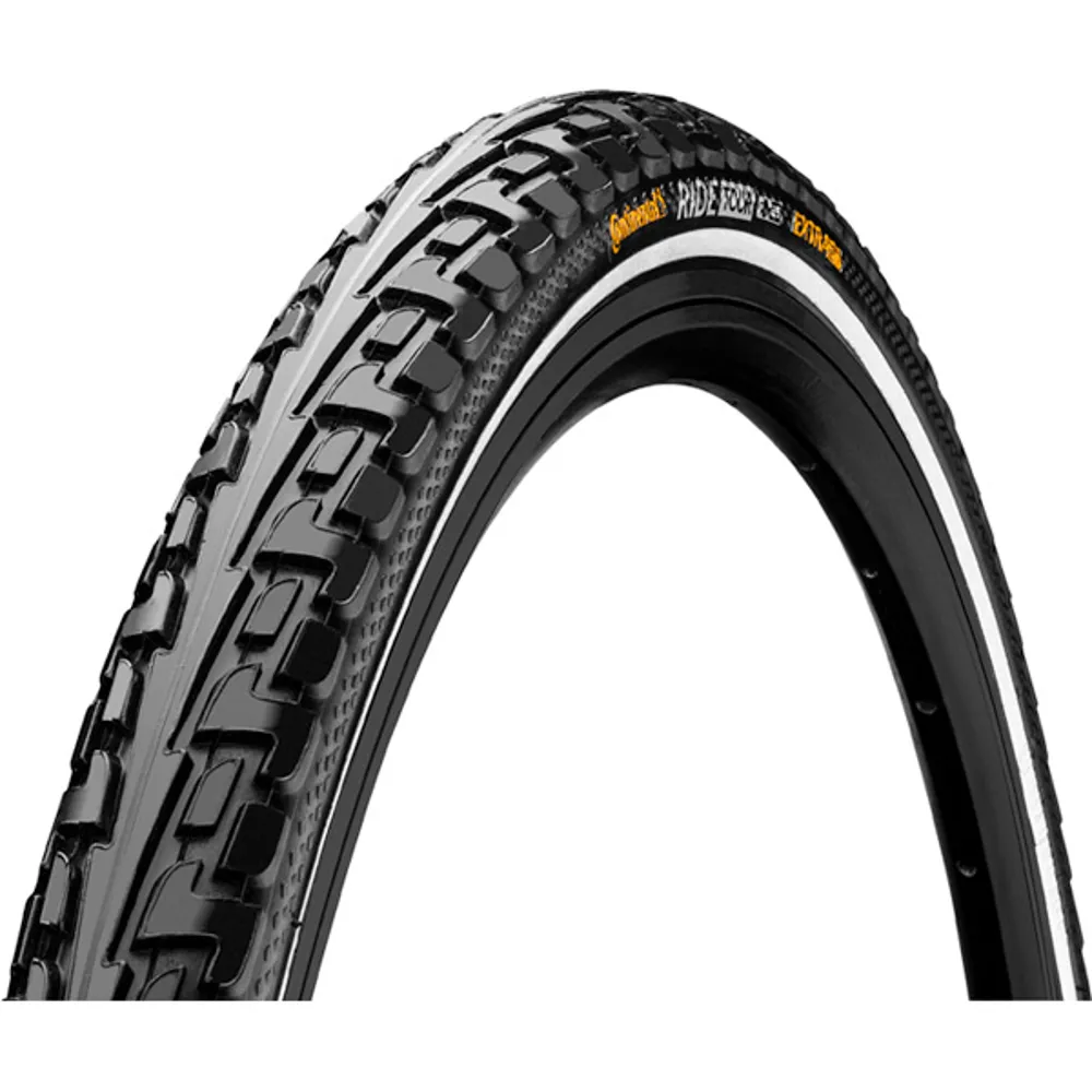 uPRISE Bikes Continental Ride Tour 700c Hybrid Tyre - Black/Reflective | Price match, 365 day return s, 18-Month Warranty, Finance Available & Free UK Delivery