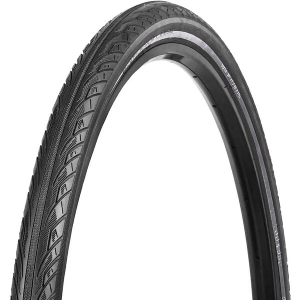 uPRISE Bikes Nutrak Zilent Hybrid Tyre with Puncture Belt and Reflective Stripe - Black | Price match, 365 day returns, 18-Month Warranty, Finance Available & Free UK Delivery