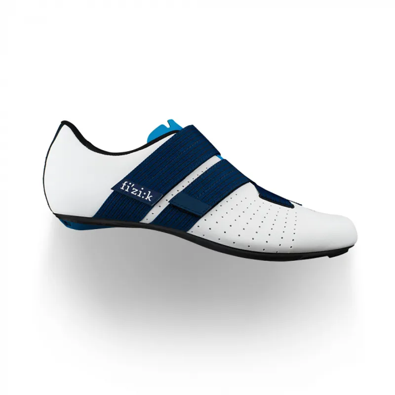Fizik R1 Vento Powerstrap Movistar Team Road Shoes White Blue