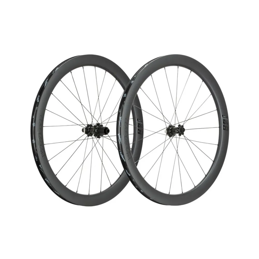uPRISE Bikes Vision SC 48 i25 Disc Carbon Tubeless Ready Road Wheelset - Black | Price match, 365 day returns, 18-Month Warranty, Finance Available & Free UK Delivery