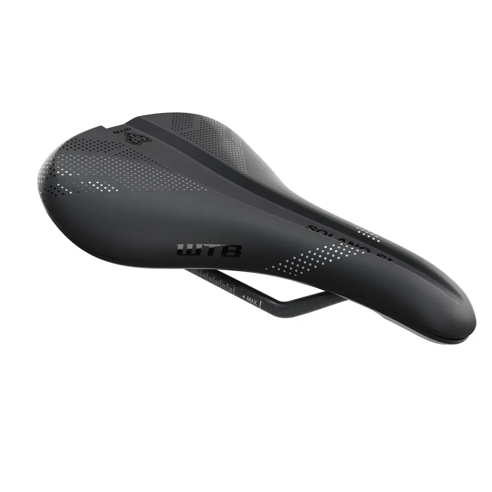 uPRISE Bikes WTB Solano SL Saddle - Carbon Rails - Wide - Black | Price match, 365 day return s, 18-Month Warranty, Finance Available & Free UK Delivery