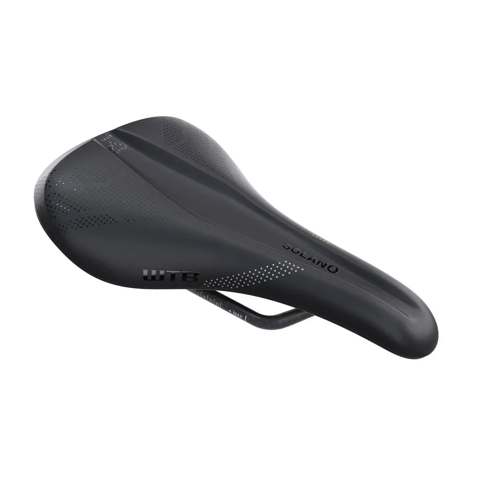 uPRISE Bikes WTB Solano Saddle - Carbon Rails - Medium - Black | Price match, 365 day return s, 18-Month Warranty, Finance Available & Free UK Delivery
