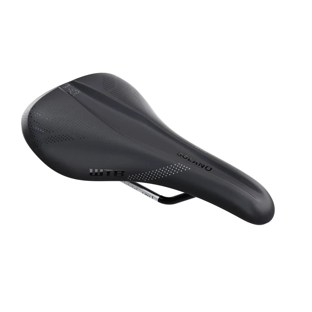 uPRISE Bikes WTB Solano Saddle - Cromoly Rails - Medium - Black | Price match, 365 day return s, 18-Month Warranty, Finance Available & Free UK Delivery