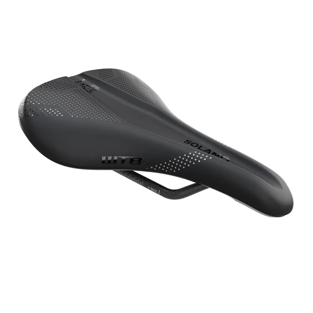uPRISE Bikes WTB Solano Saddle - Carbon Rails - Wide - Black | Price match, 365 day return s, 18-Month Warranty, Finance Available & Free UK Delivery